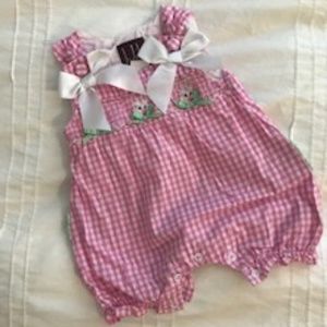 Gingham Romper